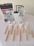 Utensilios de cocina set x19 de madera y silicona