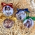 Kit com 3 Bolinhas de Natal Personalizada Acrílico - comprar online