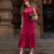 Vestido em ribana com babados - comprar online