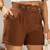 Short em alfaiataria com cinto