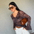 Camisa animal print com babados