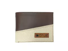 BILLETERA DE CUERO CHOCO COMBINADO - tienda online