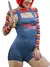 Scary Nightmare Killer Doll Cosplay Costume Set para Mulheres, Trajes de Hallowe na internet