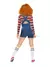 Scary Nightmare Killer Doll Cosplay Costume Set para Mulheres, Trajes de Hallowe na internet