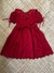 Vestido Vermelho Infantil Renda Renascença - Dora - RENDALIA RENASCENCA