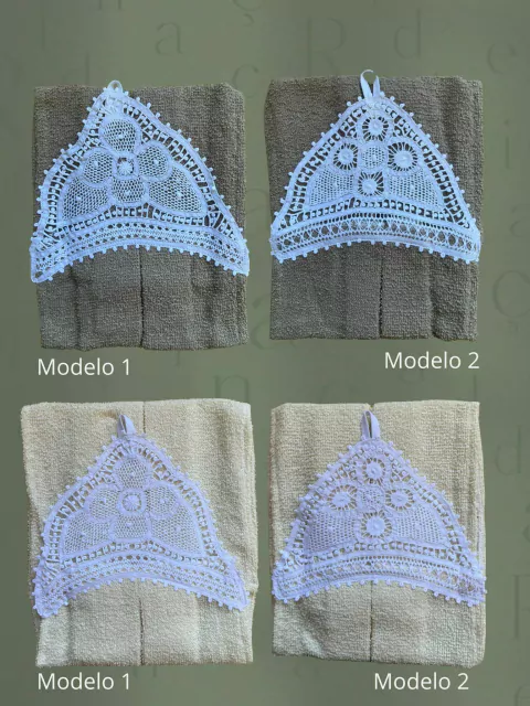Toalha Lavabo em Felpa e Renda Renascença - comprar online