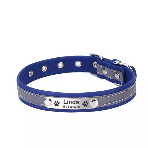 Coleira de cachorro e gatos personalizada.