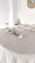 2,5m Mantel gris oscuro con cuatro rayas blancas - comprar online