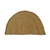 Alfombra semicircular yute 40 x 60 cm