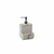 Dispenser cuadrado simil mármol blanco con porta esponja 10,5x9x17,5cm de resina