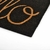Felpudo 40 x 60 coco hello negro - comprar online