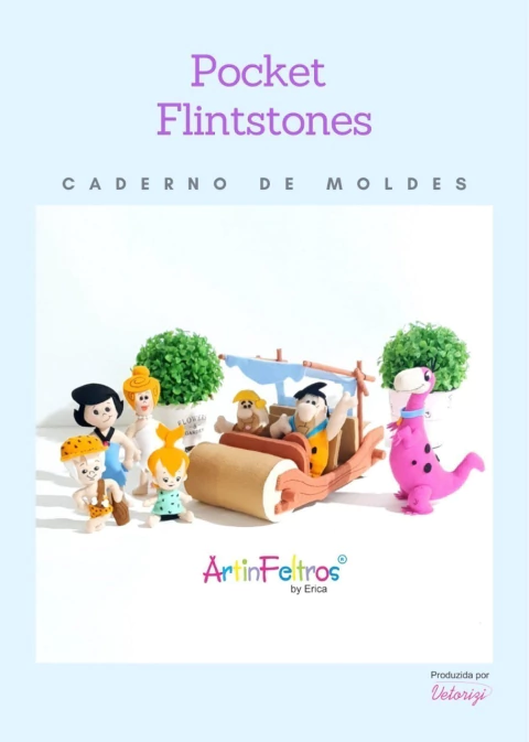 Caderno de Moldes Pockets Coleção Flintstones