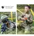 Crianças vestindo uniforme tático militar, uma em posição de tiro e a outra segurando uma arma de brinquedo.