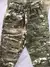 Calças camufladas do uniforme de treinamento tático militar para crianças, com elástico na cintura.