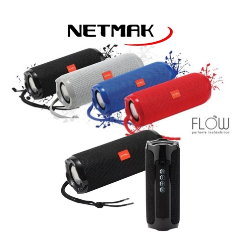 PARLANTE NETMAK NM-FLOW USB/TF/FM TWS BT 5.0