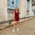CONJUNTO COLETE C/ SHORT VINHO