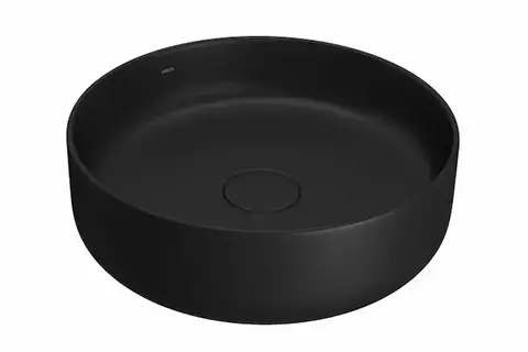 BACHA DE APOYO REDONDA NEGRO MATE L.12040.94