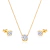 Conjunto Feminino Solitário Delicado Ouro