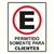 Placa PVC 30x40cm T2 "Permitido Clientes"