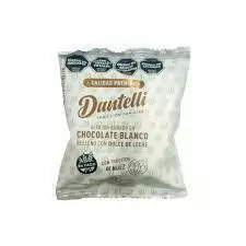 ALFAJOR DANTELLI PREMIUM CHOCOLATE BLANCO CON TROCITOS DE NUEZ