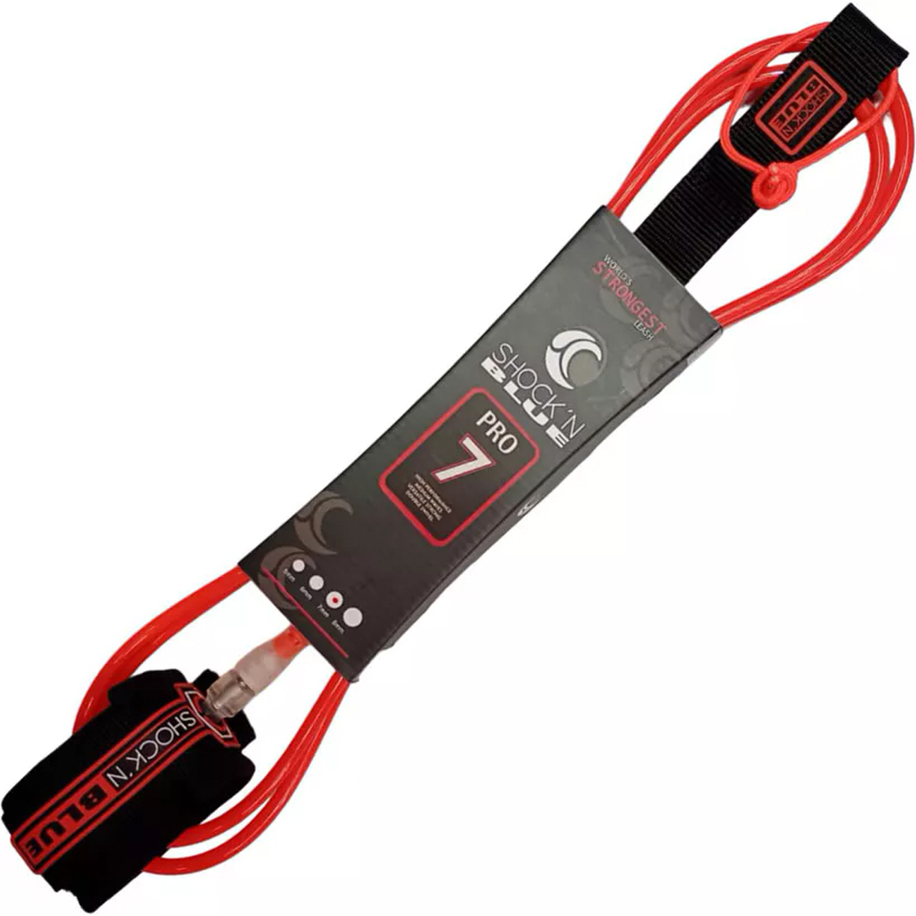 Imagen de Pita Shock'n Blue Pro 7 Surf Leash 7 Mm