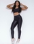 Conjunto Calça Legging Athletic Compressão Bicolor Preto/Branco - comprar online