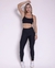 Conjunto Calça Legging Básica New Onça Fit Preto + Top Lu - comprar online