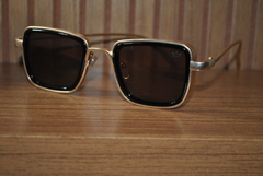 Óculos Vintage Steamounk Dourado com Lente Preta - comprar online