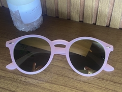 Óculos de sol Feminino Rosa Espelhado Redondo - loja online