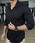 Camisa Slim Zip Off/Zicani Preta