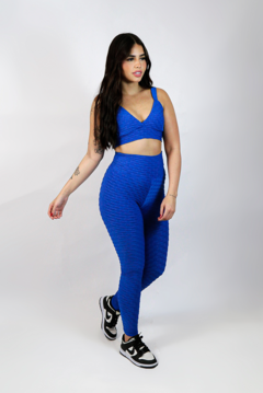 Legging Azul Royal Bolha