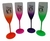 kit 20 taças de champanhe 190 ml degradê personalizadas