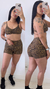 Conjunto de Short Estampado Top Alça Fina - comprar online