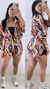 Imagem do Short Duplo Tactel Estampado