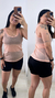 Camiseta em Tule Fitness