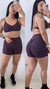 Conjunto de Short Estampado Top Alça Fina na internet