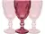 JOGO DE TAÇAS ROSA 6 PEÇAS - comprar online