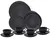 APARELHO JANTAR PRETO ONIX 20 PEÇAS - comprar online