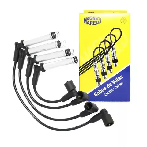 JOGO CABO DE IGNICAO - CHEVROLET CELTA / CORSA / MERIVA / MONTANA / (FIAT) PALIO / STRADA / SIENA / STILO / DOBLO Cód. Fáb: CVMG7302 - MAGNET MARELLI