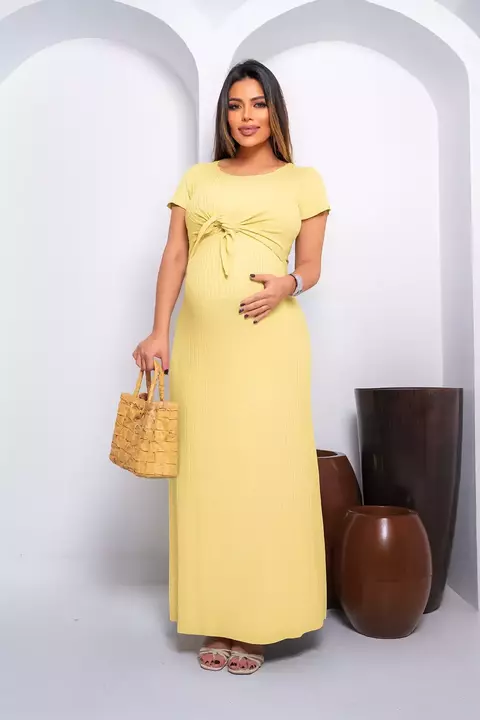 Vestido Raissa Canelado de Amamentar - comprar online