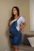 Macacão Lara Curto Jeans - Gestante & Cia