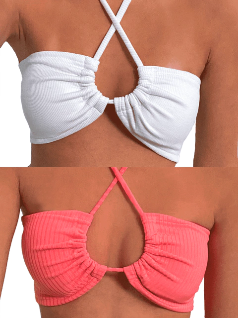 Kit 2 croppeds 7 formas de amarrar