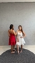 Vestido Curto Rendas Linho Sasha Branco Elegante na internet