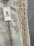 Vestido Longo Gupir em Linho Sheila Areia Elegante - Cabani Fashion