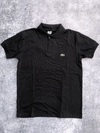 CHOMBA DE PIQUE LACOSTE NEGRA