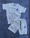 CONJUNTO CORTO NIKE BLANCO DOBLE LOGO