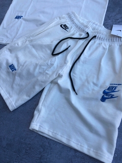 CONJUNTO CORTO NIKE BLANCO DOBLE LOGO en internet
