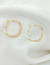 Brinco Argola Dourado Moderno banhado a ouro18k - loja online