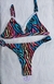 Conjunto microfibra estampada Cebra Rainbow