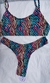 Conjunto Top microfibra estampada Cebra Rainbow